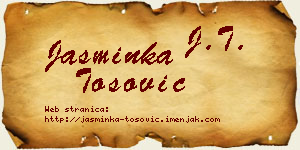 Jasminka Tošović vizit kartica
